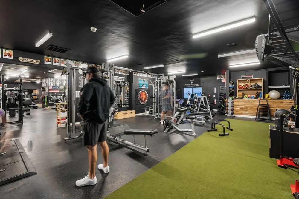 Clean workout area inside BullfrogFit fitness facility