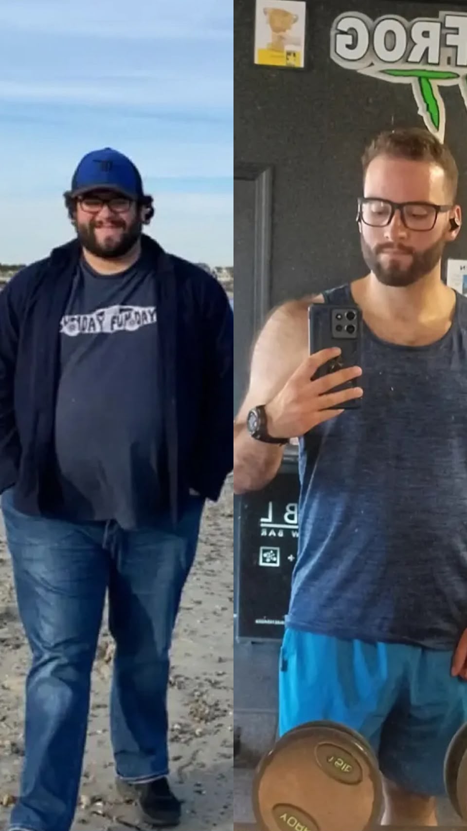 BullfrogFit member before and after body transformation, Portsmouth RI personal training result