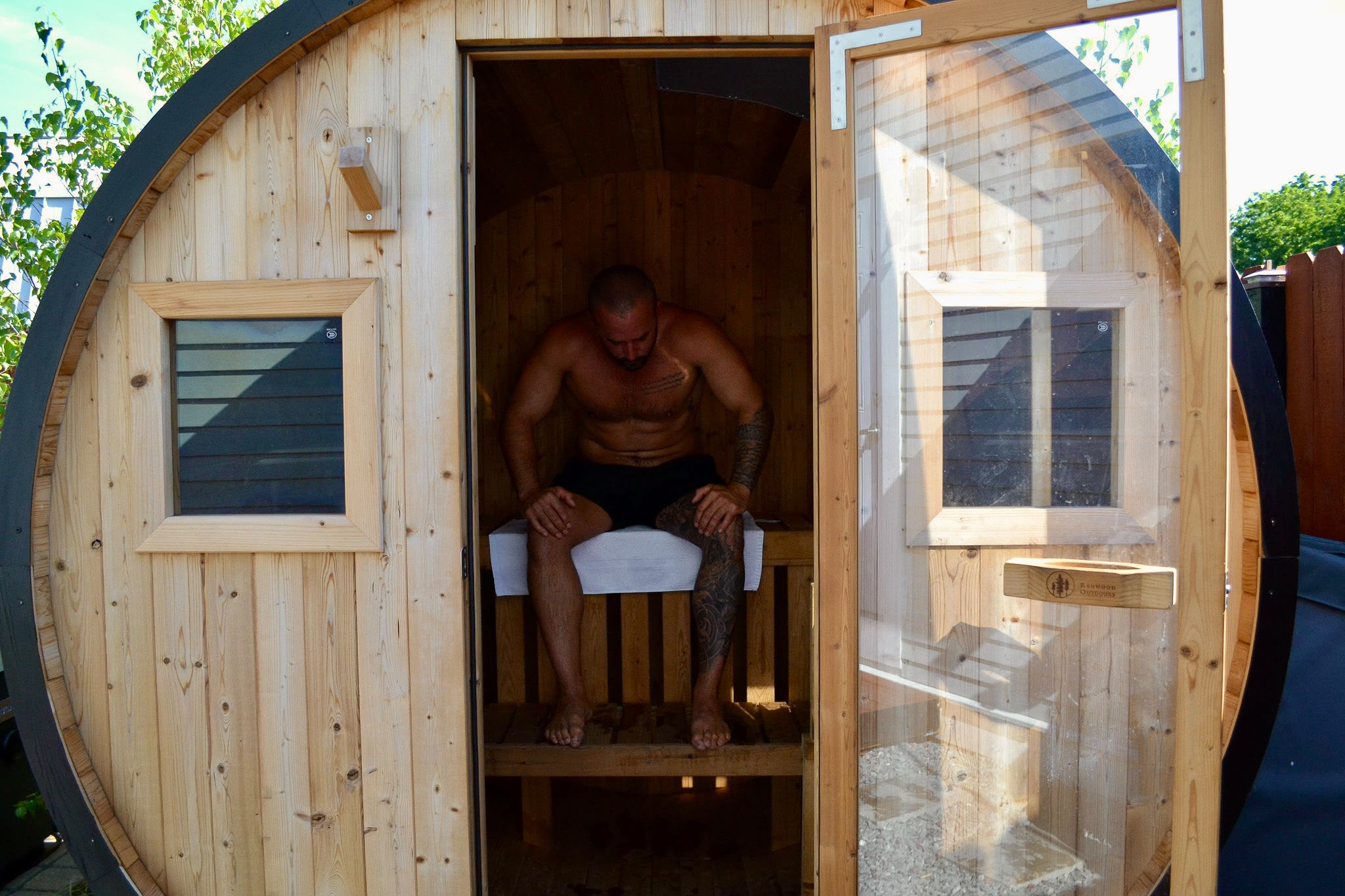 Barrel sauna recovery experience